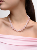 Колье "Bon" из розового кварца Gold