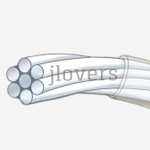 Японский ювелирный тросик FLEXY 7 диаметр 0,3мм, цвет "Сатиновое золото"