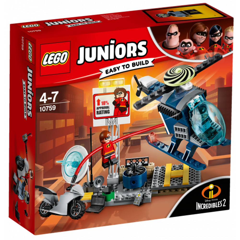 LEGO Juniors: Эластика: Погоня на крыше 10759 — Elastigirl's Rooftop Pursuit — Лего Джуниорс Подростки