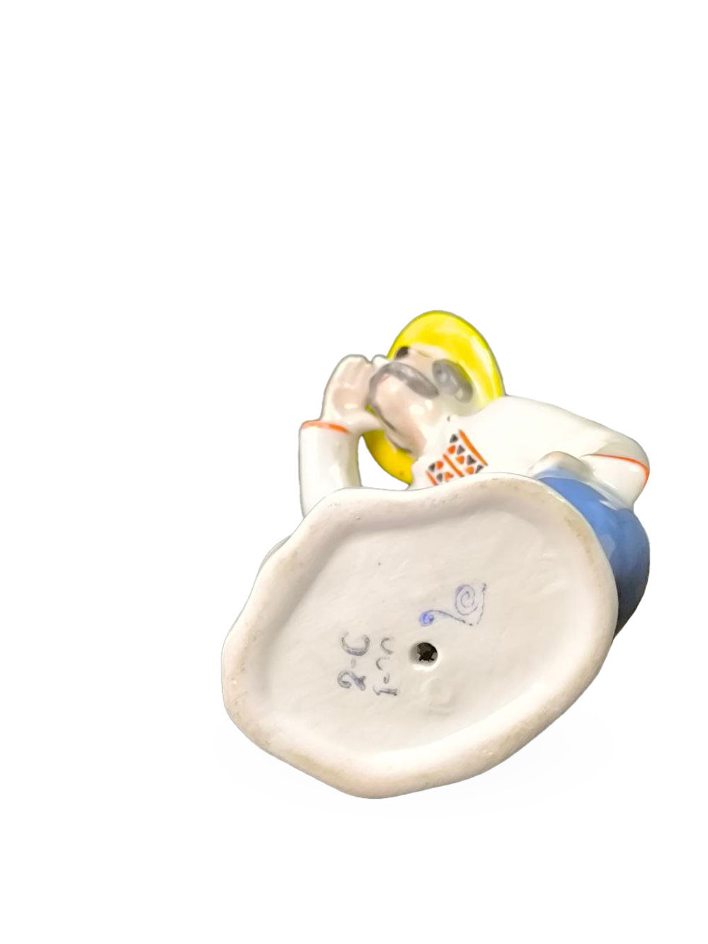 Фарфоровая статуэтка "Рыбак летом" (Полонне ЗХК)