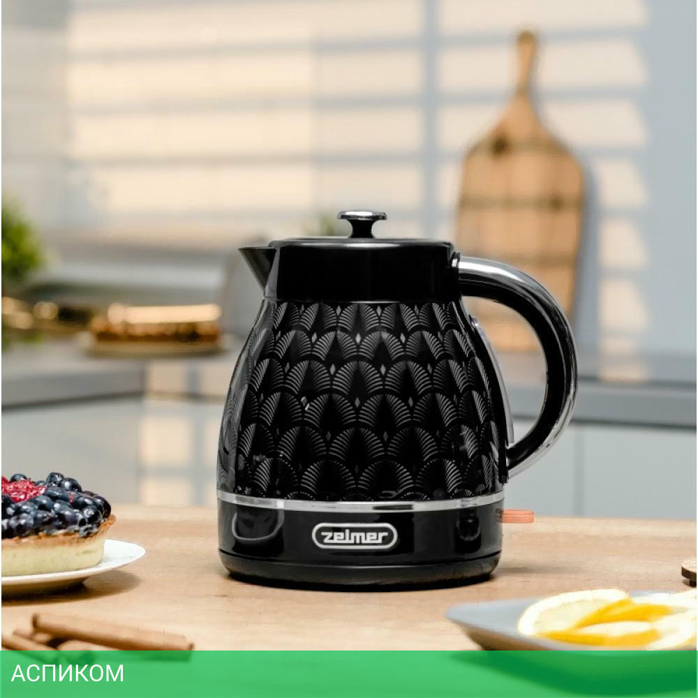 Электрочайник Zelmer ZCK7640 Black (71505422P)