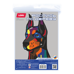 Роспись по дереву Картина Нео-животные "Статный доберман" (Lori)