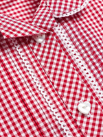 Платье школьное для девочки Next 877-215, Красный, Белый