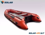Лодка надувная моторная solar-470 super jet tunnel