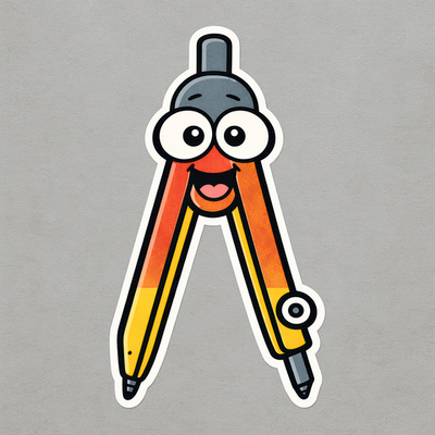 Циркуль (2Д) - декор для фотосессий