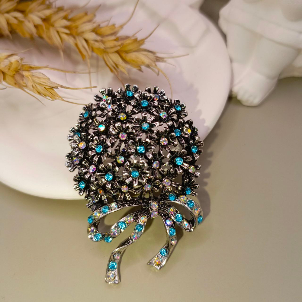 Брошь "Цветочный букет"