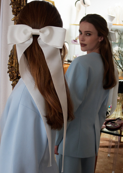 Облегченный бант Паркер белый