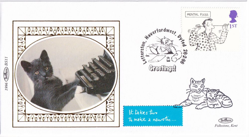 Конверт Первого дня Великобритании от 26 февраля 1996 года с маркой и спецгашением