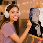 Картина по номерам Магическая битва Годжо Сатору