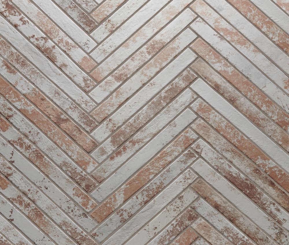 Ригельная плитка Rondine Harlem Red White 450x48x9,5