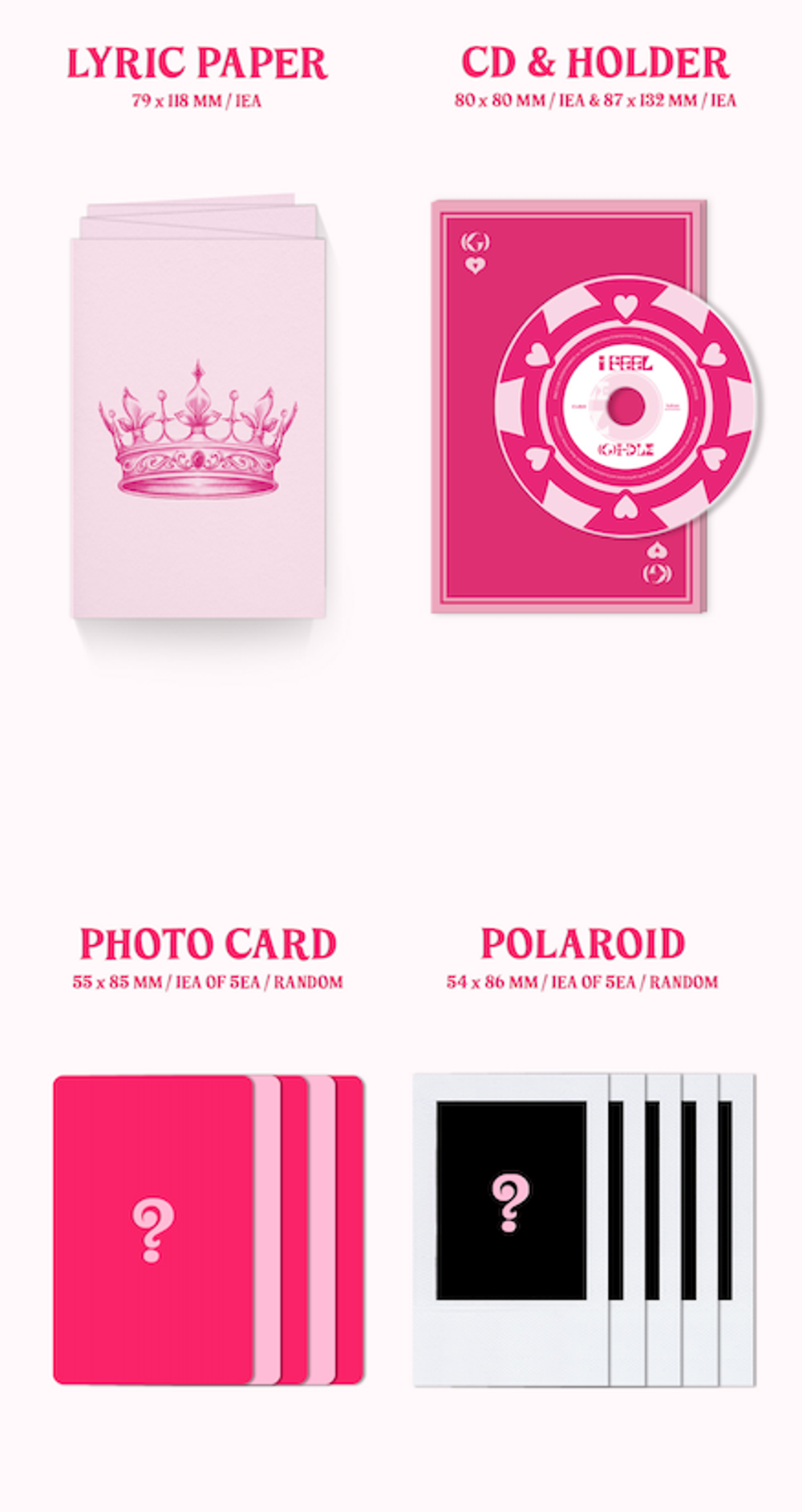 Альбом i-dle - I feel (Heart Ver.)