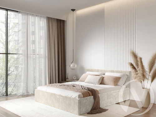 Кровать Ника 1;4 КР-13 (миндаль)