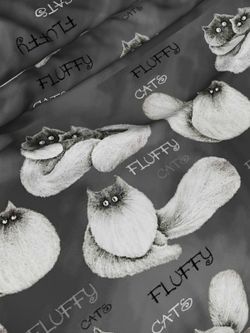 Постельное белье поплин Сказка "Fluffy" 1,5-сп Наволочка 50х70 см 1 шт Простынь 150x215 см Пододеяльник 145x215 см