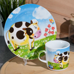 Набор детской посуды 3 предмета "Корова" LR 27329