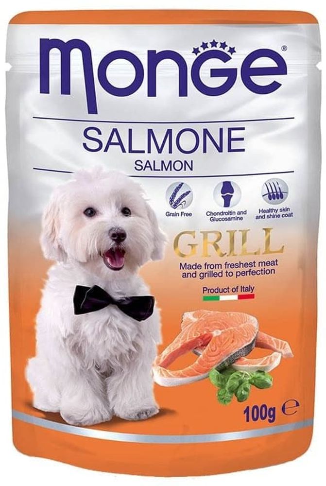 Monge Dog 100г Grill Pouch паучи для собак лосось