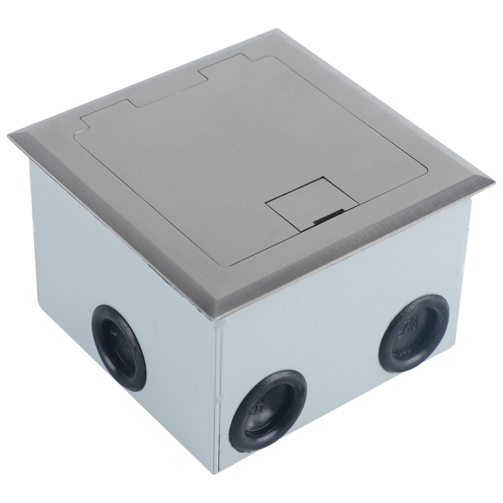 Лючок в пол 3 мод. (1 мод. 45х45 мм. + 1 мод. 22.5х45 мм.),  нержавеющая сталь,  (с уст. набором)