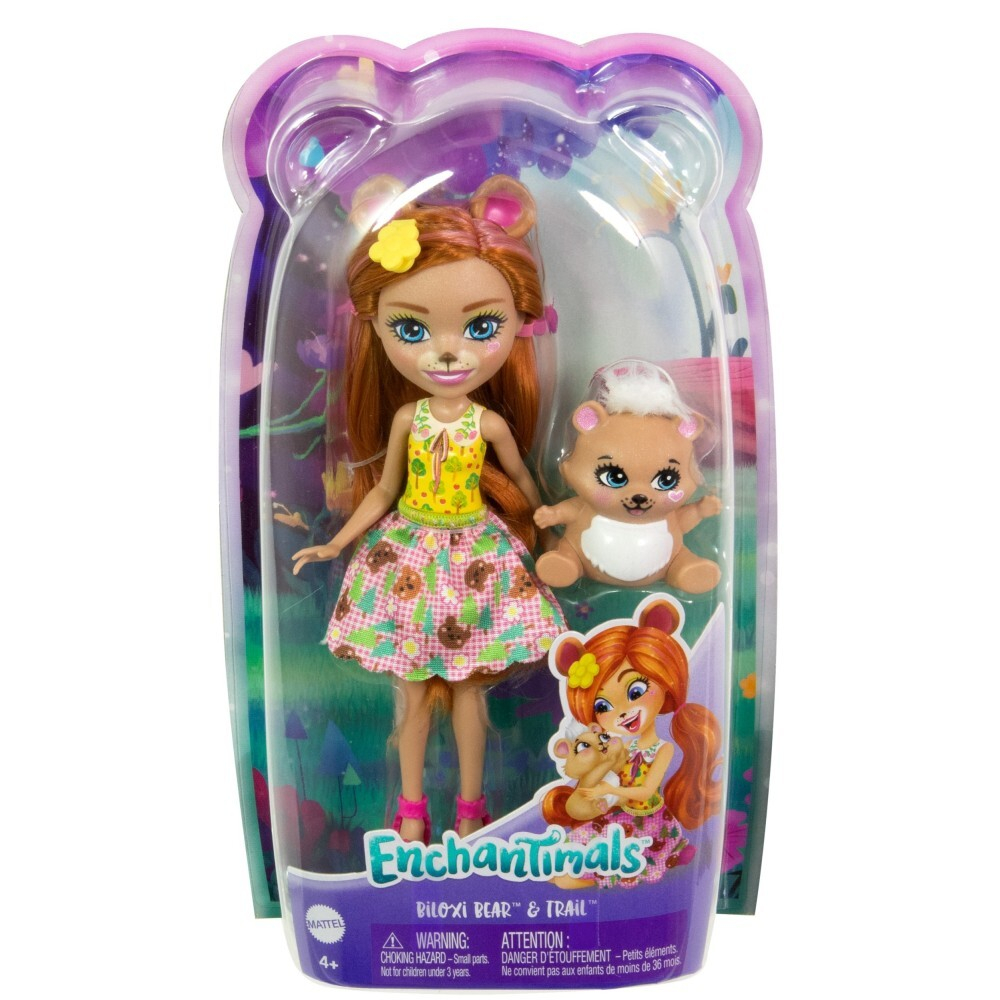 EnchanTimals - Кукла Медвежонок Билокси + питомец HTP81 / артикул   DVH87 HTP81  / GTIN 194735196173