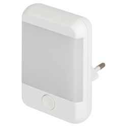 Ночник - светильник светодиодный ЭРА NN-624-SW-W в розетку с выключателем белый