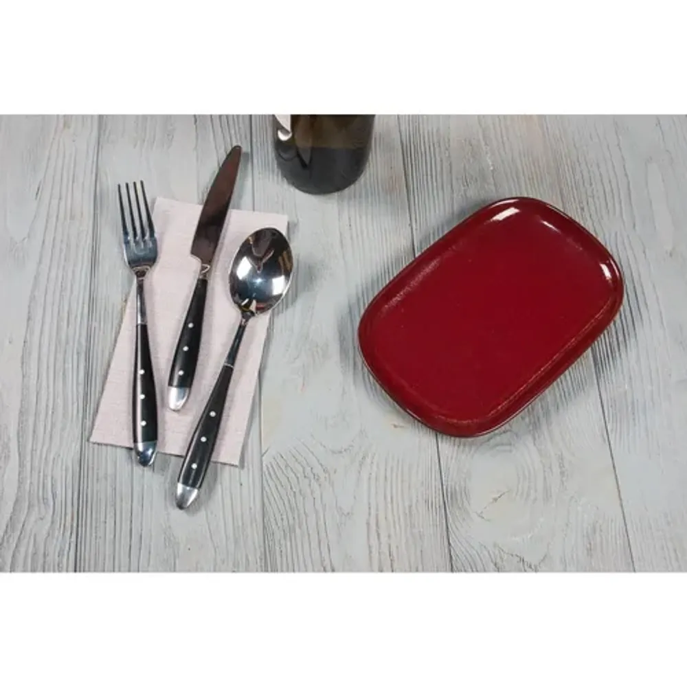 Блюдо овальное 20*13*1,9 см Evolution Dark Red P.L. Proff Cuisine [1]