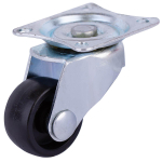 ОПОРА КОЛЕСНАЯ ПОВОР.НА ПЛОЩ. 24ММ ПЛАСТ (ЧЕРНЫЙ 1 ШТ)