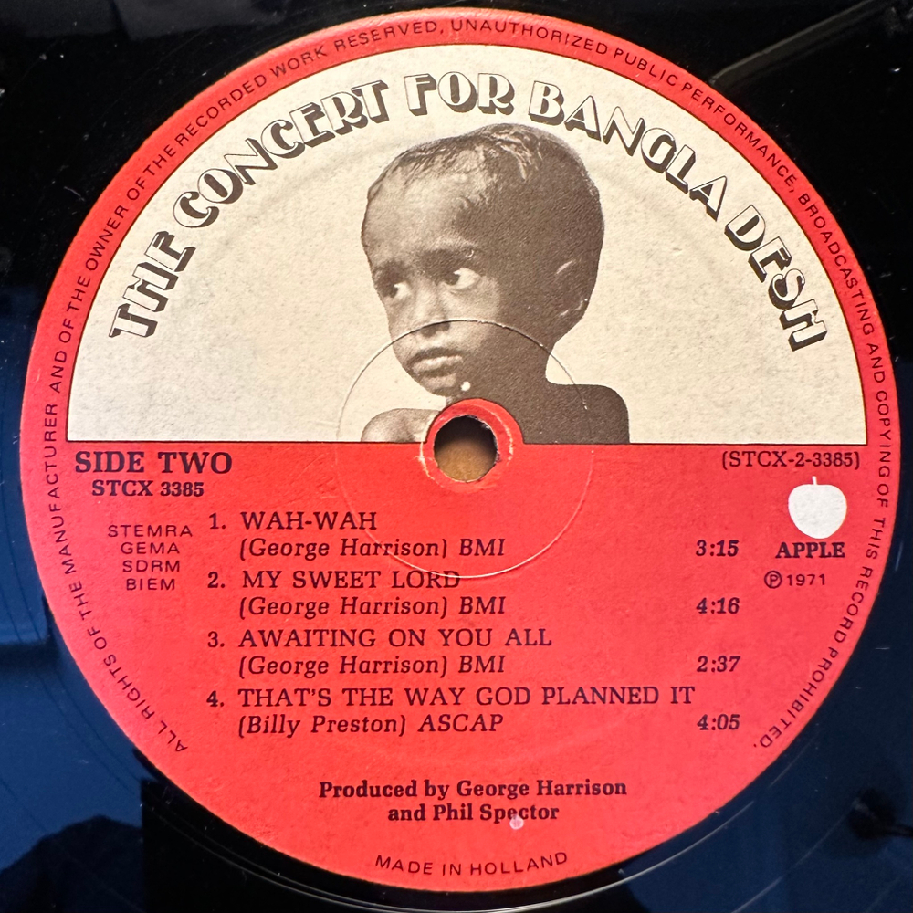 The Concert For Bangla Desh 3LP (Голландия 1971г.)