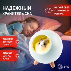 Ночник - светильник светодиодный ЭРА NLED-468-1W-GR хомяк зеленый