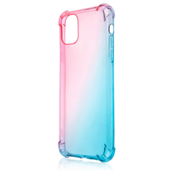 Чехол ROSCO для Apple iPhone 11 Pro Max оптом (арт. IP11PM-HARD-TPU-PINK-BLUE)