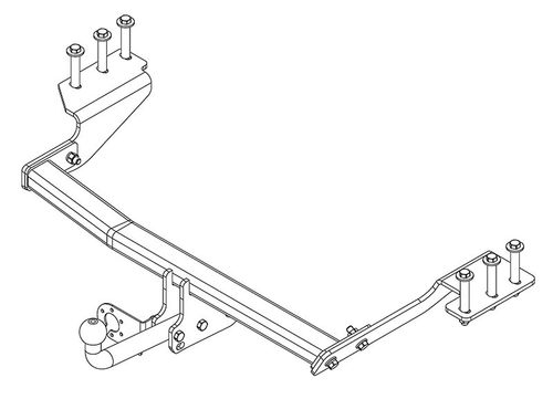 Фаркоп на HAVAL H6 (2015-), HAVAL M6 (2023-) (без электрики, паспорт/сертификат в комплекте) Автос.HV 01