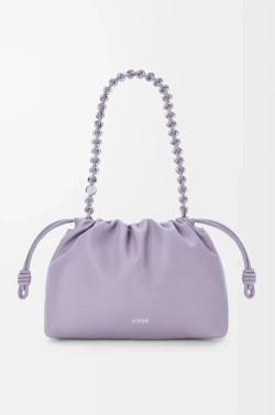 Loewe Сумка Flamenco среднего размера из мягкой кожи ягненка наппа, сиреневый