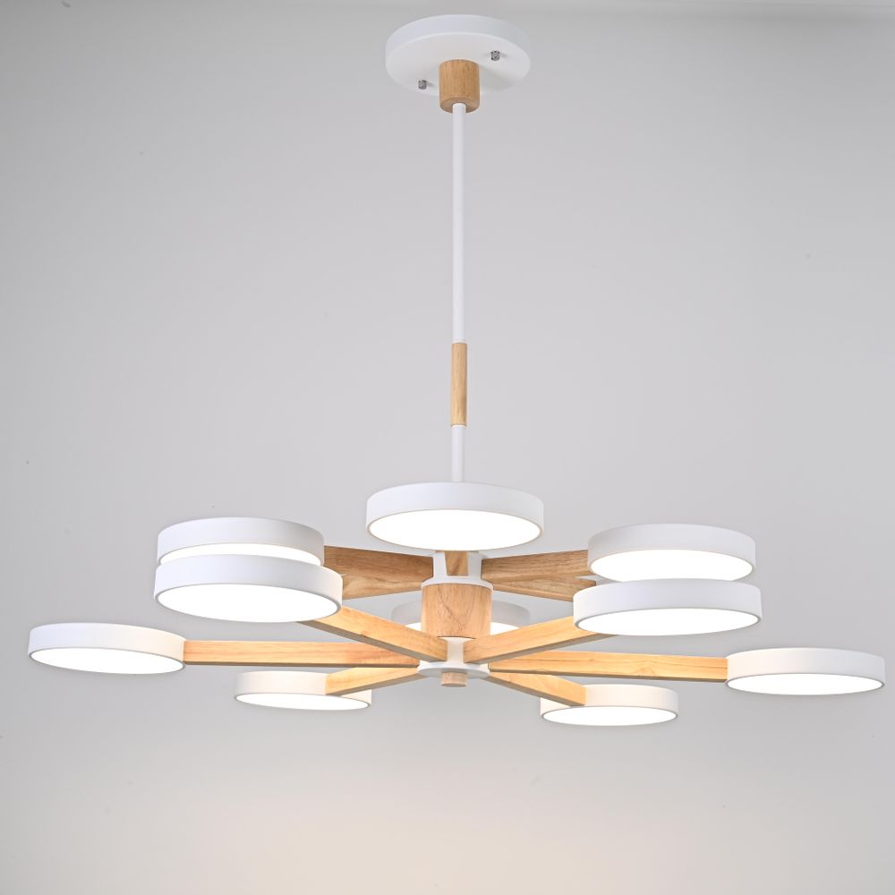 Люстра на штанге TURNA DBL L12 White