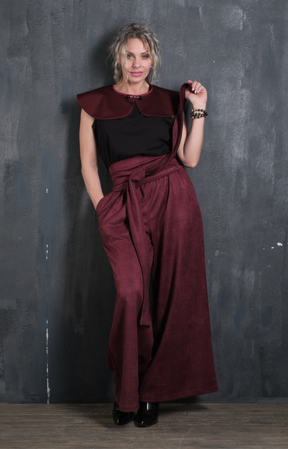 Палаццо  + кушак/ клетка Бордо