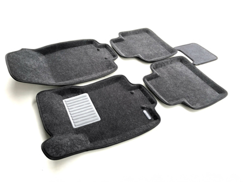 Коврики салона для NISSAN X-Trail (2015-) (T32) Euromat 3D Business серые. Арт. EMC3D-003724G