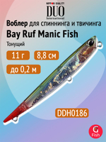 Воблер DUO Bay Ruf Manic Fish 77, CRA0671 Clear Inakko Gold OB, 77 мм, 9 г, тонущий, стикбейт