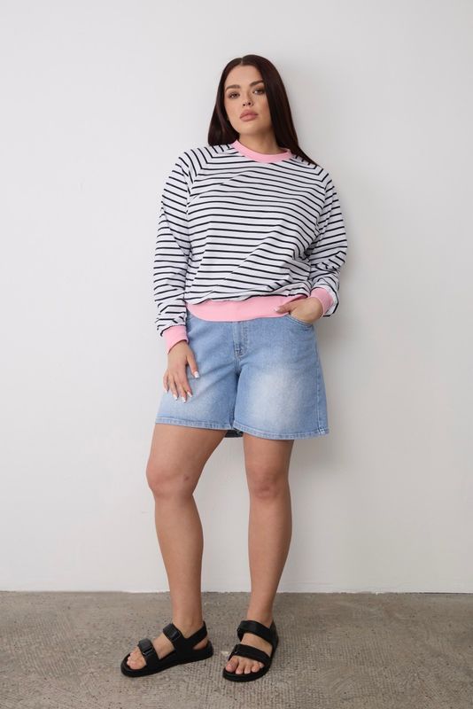 Шорты из денима на резинке, голубой