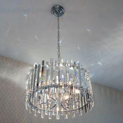 Citilux Ингвар CL334161 Люстра подвесная хрустальная Хром