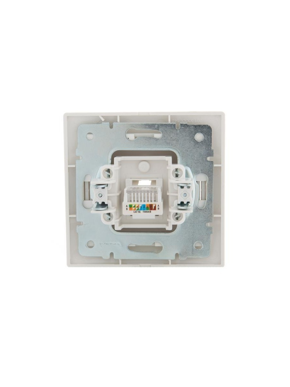 Розетка компьютерная 1-м СП Mira RJ45 16А IP20 со вставкой жемчуж./бел. перламутр. LEZARD 701-3030-139