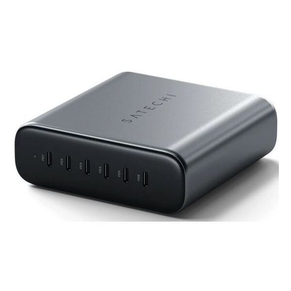 Зарядное устройство Satechi 200W USB-C 6-Port PD GaN (ST-C200GM-EU) серый космос