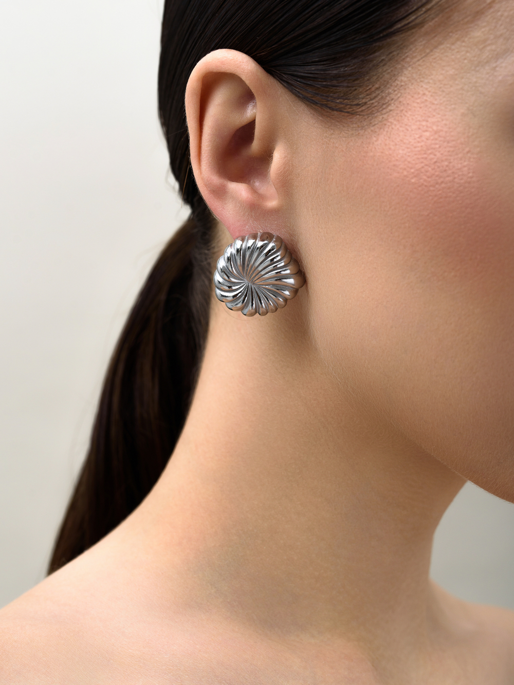 Серьги "Lines" Silver