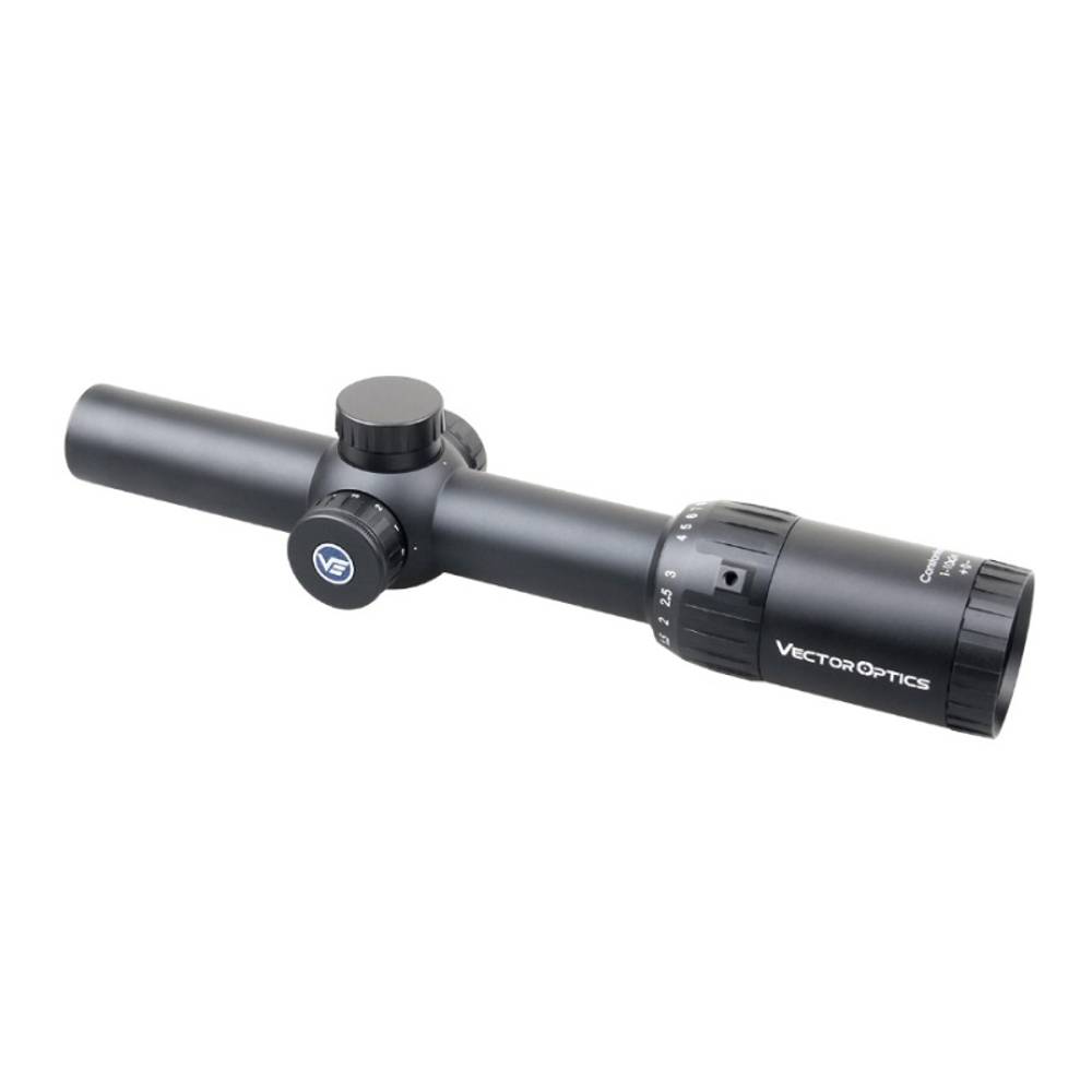 Прицел Vector Optics Constantine 1-10x24, ( Сетка Fiber Center Dot / с подсветкой )