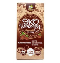 Эко шоколад на меду классический, 70% какао, 50гр АлтайЭко
