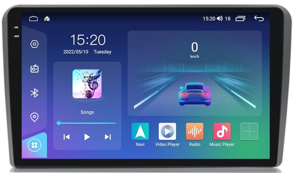 Магнитола для AUDI A3 2003-2012 - Parafar PF903RN2K на Android 13, QLED+2K, ТОП процессор, 4Гб+32Гб, CarPlay, 4G SIM-слот