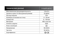 Накладной вентилятор FRESH Intellivent Black