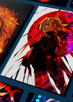 Картина на стену на металле от MetallSubArt аниме "Стальной Алхимик"