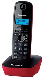 РАДИОТЕЛЕФОН PANASONIC KX-TG1611CAR 1,88-1,9ГГц, ОПРЕД.НОМ, БУДИЛЬНИК, 15/170Ч, 12МЕЛ., ПАМЯТЬ 50НОМ