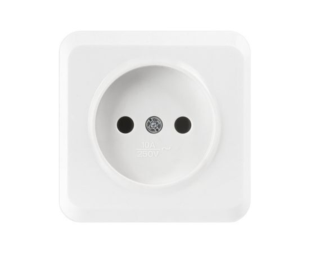 Розетка Smartbuy Юпитер накладная, 1-местная, белая, 10A SBE-03w-10-S1-N-c