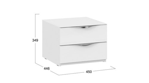 Тумба прикроватная с 2 ящиками «Глосс»