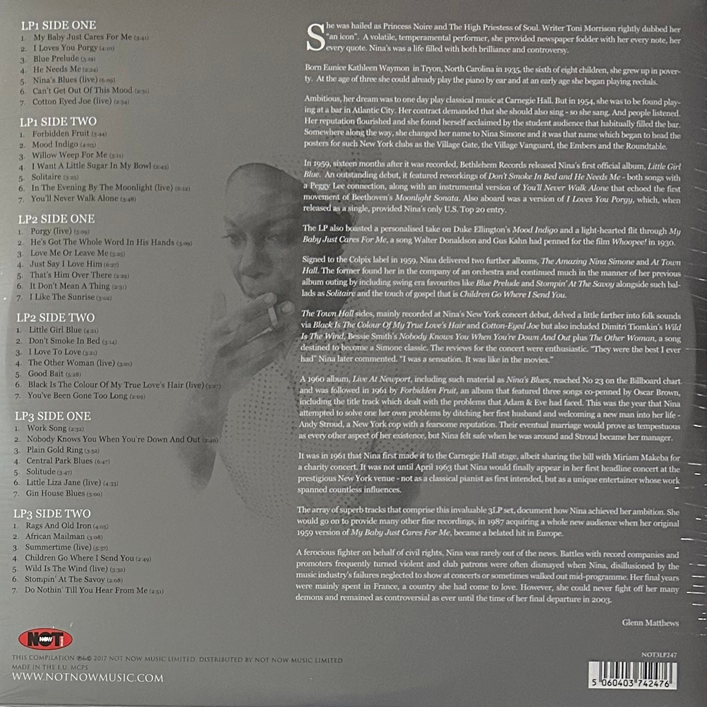 Nina Simone ‎– The Platinum Collection - 42 All Time Classics 3LP (Европа 2017г.)