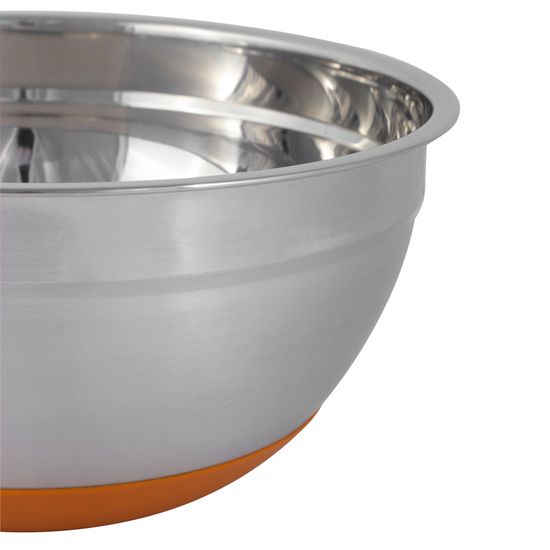 Миска 24х11 см. из нержавеющей стали Kamille КМ-4349 с силиконовым дном