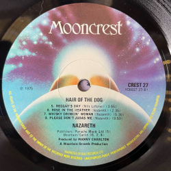 Винтажная виниловая пластинка LP Nazareth Hair Of The Dog (UK 1975) Mooncrest CREST 27