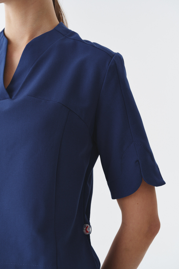 Топ медицинский женский Ньюлук, индиго